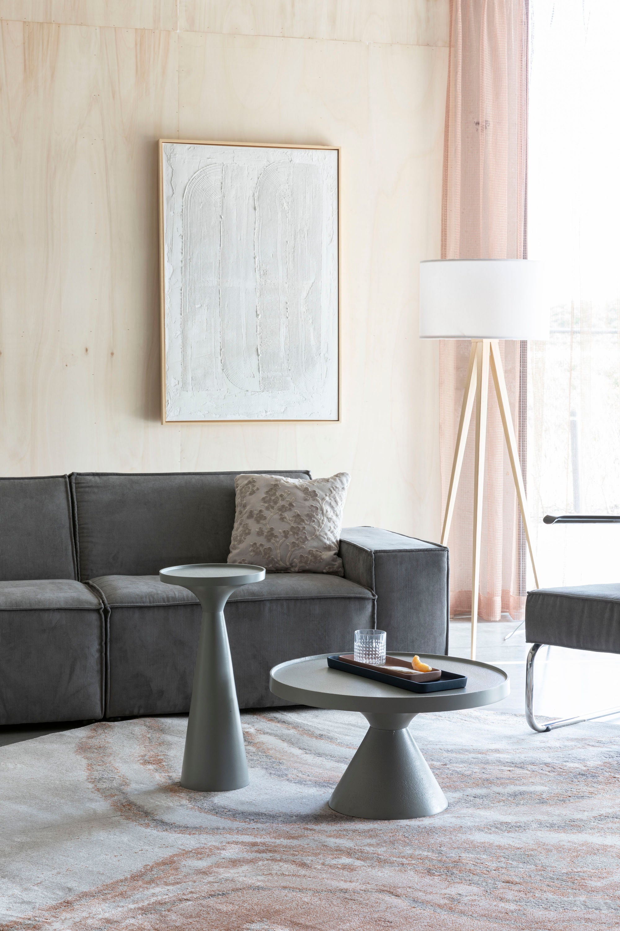 Zuiver Solar Grey/Terra Round Rug 240cm